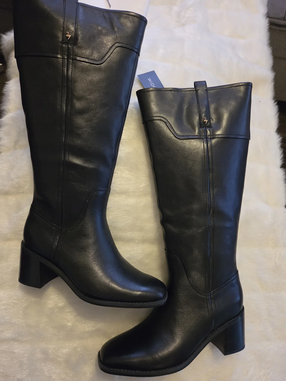 Naturalizer Black Tall Leather Over-The-Knee Boots